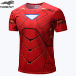New 2018 Batman Spiderman Ironman Superman Captain America Winter soldier Marvel T shirt Avengers Costume Comics Superhero mens