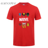 New Fashion Marvel Short Sleeve T-shirt Men Superhero print t shirt O-neck comic Marvel shirts tops men clothes Tee