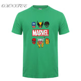 New Fashion Marvel Short Sleeve T-shirt Men Superhero print t shirt O-neck comic Marvel shirts tops men clothes Tee
