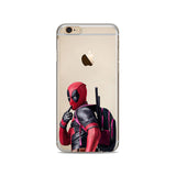 Marvel Deadpool Super Hero Soft silicone Phone Case Cover For Apple iphone