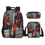 Deadpool 2 Backpack Slanting Bag Pencil Bag for Boys and Girls