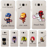 Cool Marvel Heros Hard Back Phone Case Cover For Samsung Galaxy