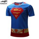 NEW TUNSECHY 2017 Marvel Captain America 2 Gray superman Super Hero T shirt Men fitness clothing short sleeves XS-4XL