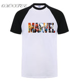 New Fashion Marvel Short Sleeve T-shirt Men Superhero print t shirt O-neck comic Marvel shirts tops men clothes Tee