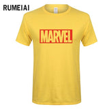 2017 new summer Marvel men t shirt short sleeve 100% cotton t shirt fashion hip hop loose t-shirt tops tees brand clothing