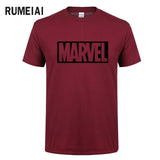 2017 new summer Marvel men t shirt short sleeve 100% cotton t shirt fashion hip hop loose t-shirt tops tees brand clothing