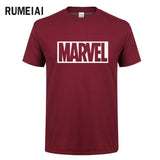 2017 new summer Marvel men t shirt short sleeve 100% cotton t shirt fashion hip hop loose t-shirt tops tees brand clothing