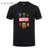 New Fashion Marvel Short Sleeve T-shirt Men Superhero print t shirt O-neck comic Marvel shirts tops men clothes Tee