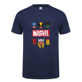 New Fashion Marvel Short Sleeve T-shirt Men Superhero print t shirt O-neck comic Marvel shirts tops men clothes Tee