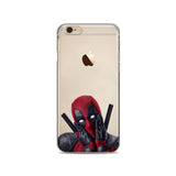 Marvel Deadpool Super Hero Soft silicone Phone Case Cover For Apple iphone