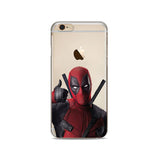 Marvel Deadpool Super Hero Soft silicone Phone Case Cover For Apple iphone