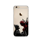 Marvel Deadpool Super Hero Soft silicone Phone Case Cover For Apple iphone