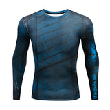 2018 Marvel Superhero Winter Soldier Bucky 3D Men T Shirt Fitness Crossfit T-Shirt Long Sleeve Compression Shirt Mens MMA