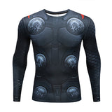 2018 Marvel Superhero Winter Soldier Bucky 3D Men T Shirt Fitness Crossfit T-Shirt Long Sleeve Compression Shirt Mens MMA