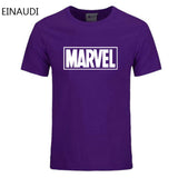 EINAUDI 2018 New Fashion MARVEL t-Shirt men cotton short sleeves Casual male tshirt marvel t shirts men tops tees Free shipping