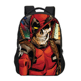 Brand Designer Marvel 3D Printing Deadpool 2 Backpacks