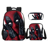 Deadpool 2 Backpack Slanting Bag Pencil Bag for Boys and Girls