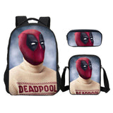 Deadpool 2 Backpack Slanting Bag Pencil Bag for Boys and Girls
