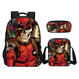 Deadpool 2 Backpack Slanting Bag Pencil Bag for Boys and Girls