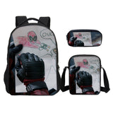 Deadpool 2 Backpack Slanting Bag Pencil Bag for Boys and Girls