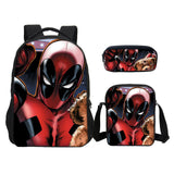 Deadpool 2 Backpack Slanting Bag Pencil Bag for Boys and Girls