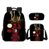 Deadpool 2 Backpack Slanting Bag Pencil Bag for Boys and Girls