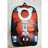 Batman Backpack Large Capacity Leather School Bags